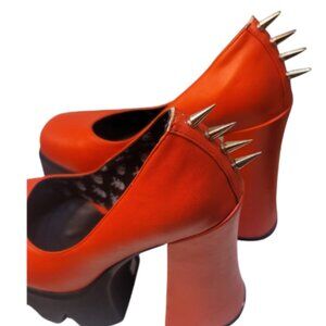Red LaModa Platform Closed Toe Shoes Womens Size 8